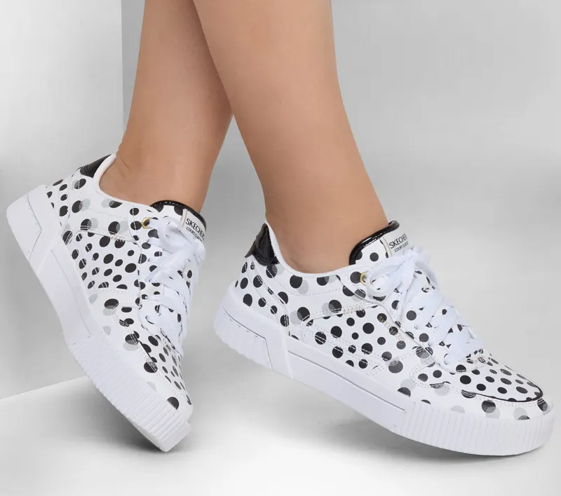 Skechers Jade – On The Dot – Wit / Zwart (185038-WBK)