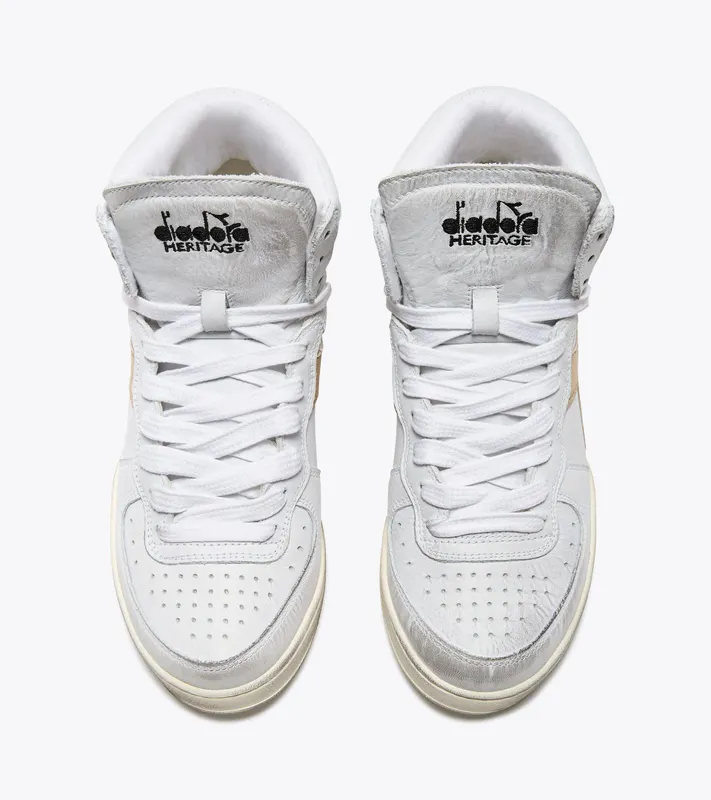 Diadora Mi Basket Used W White / Gold (201.176695_C1070)