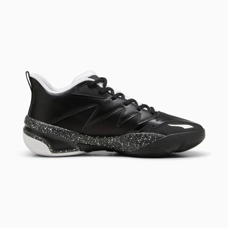 Puma Genetics Speckle basketbalschoenen unisex Wit/Zwart (310405-02)