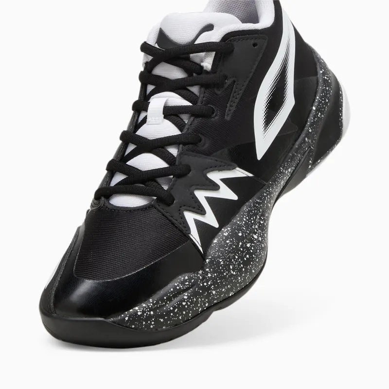 Puma Genetics Speckle basketbalschoenen unisex Wit/Zwart (310405-02)