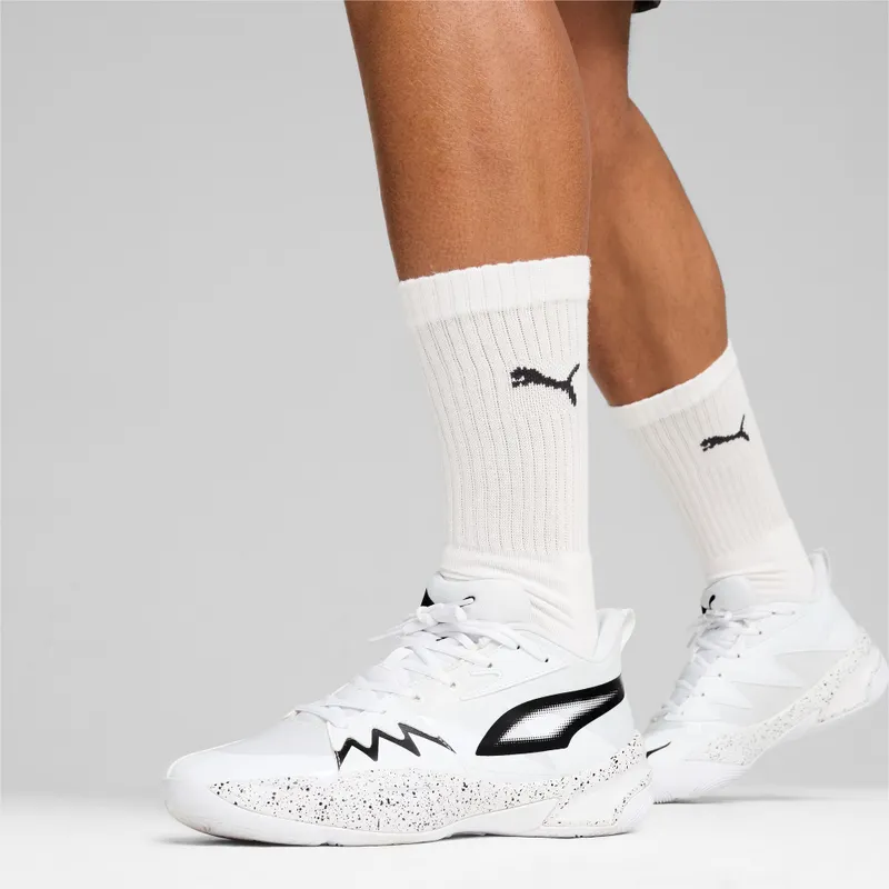 Puma Genetics Speckle basketbalschoenen unisex Wit (310405-04)