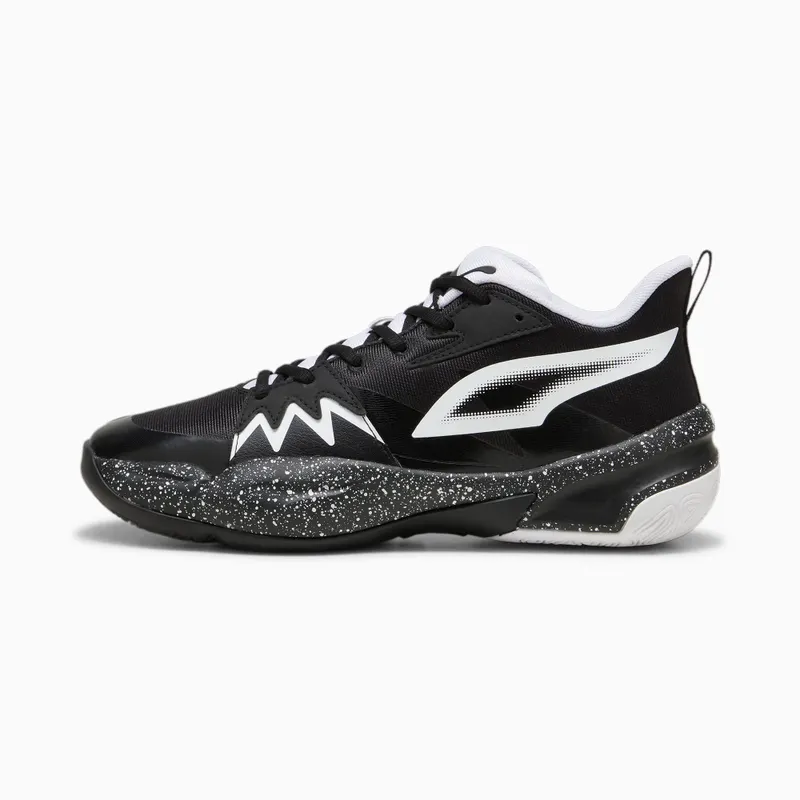 Puma Genetics Speckle basketbalschoenen unisex Wit/Zwart (310405-02)