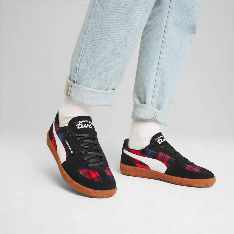 Puma Porsche Legacy Palermo Tartan unisex Wit/Zwart (308415-01)