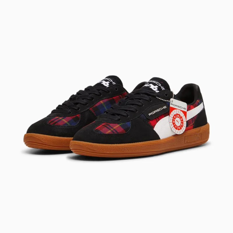 Puma Porsche Legacy Palermo Tartan unisex Wit/Zwart (308415-01)