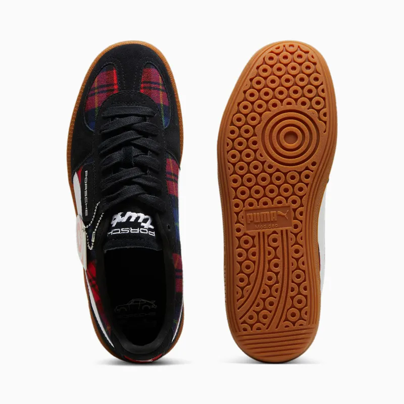 Puma Porsche Legacy Palermo Tartan unisex Wit/Zwart (308415-01)