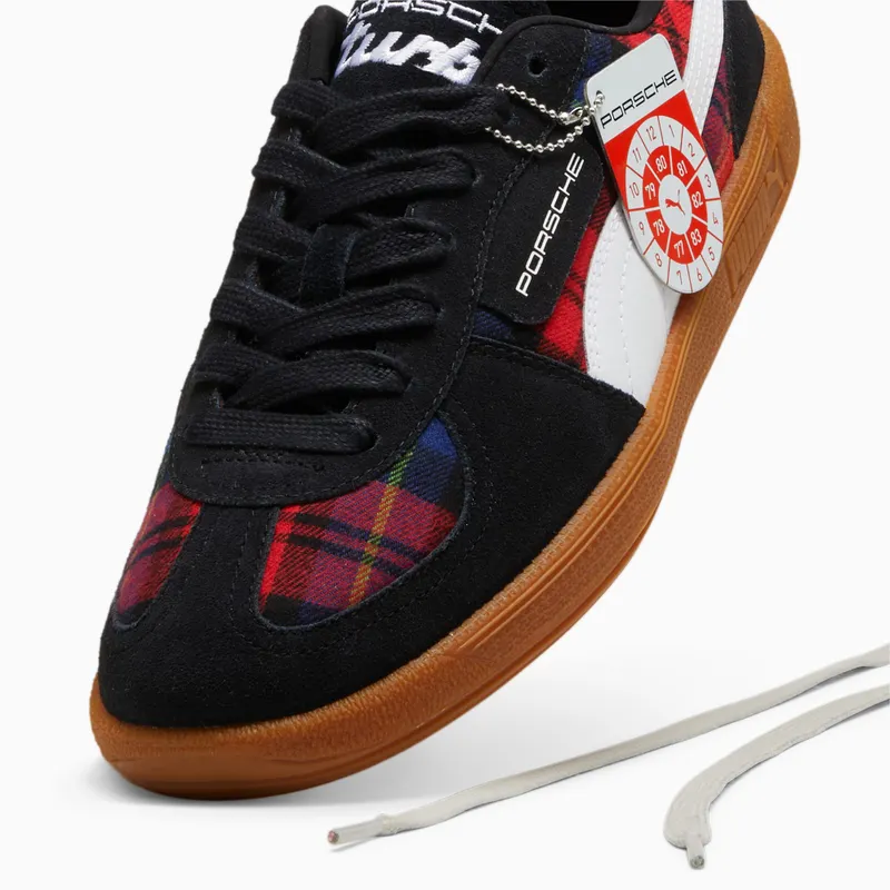 Puma Porsche Legacy Palermo Tartan unisex Wit/Zwart (308415-01)