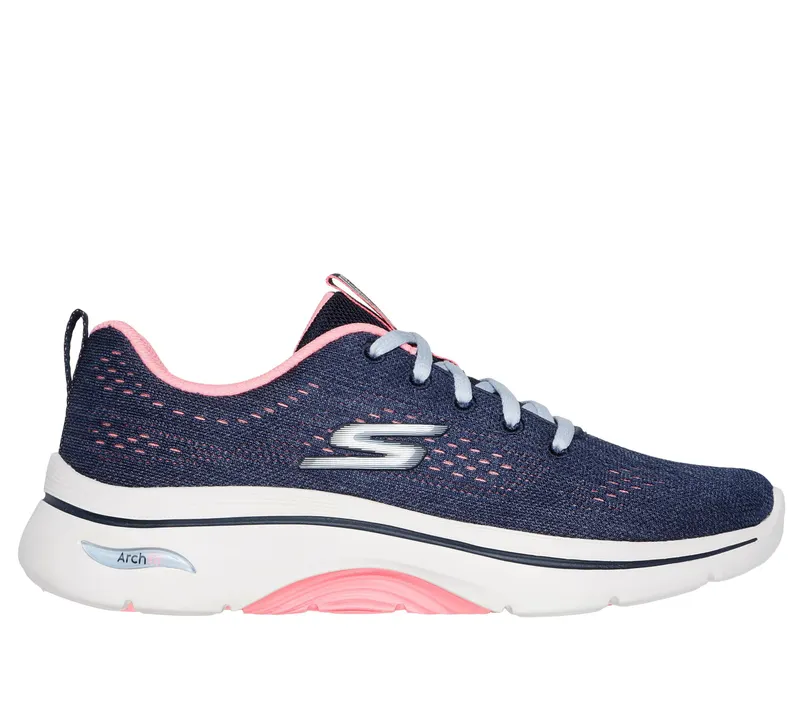 Skechers GO WALK Arch Fit 2.0 – Vivid Sunset – Marine / Heet Roze (125311-NVHP)