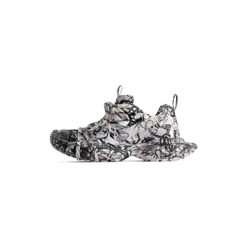 Balenciaga 3xl Extreme Graffiti Sneaker White / Black (734731W2RG39010)
