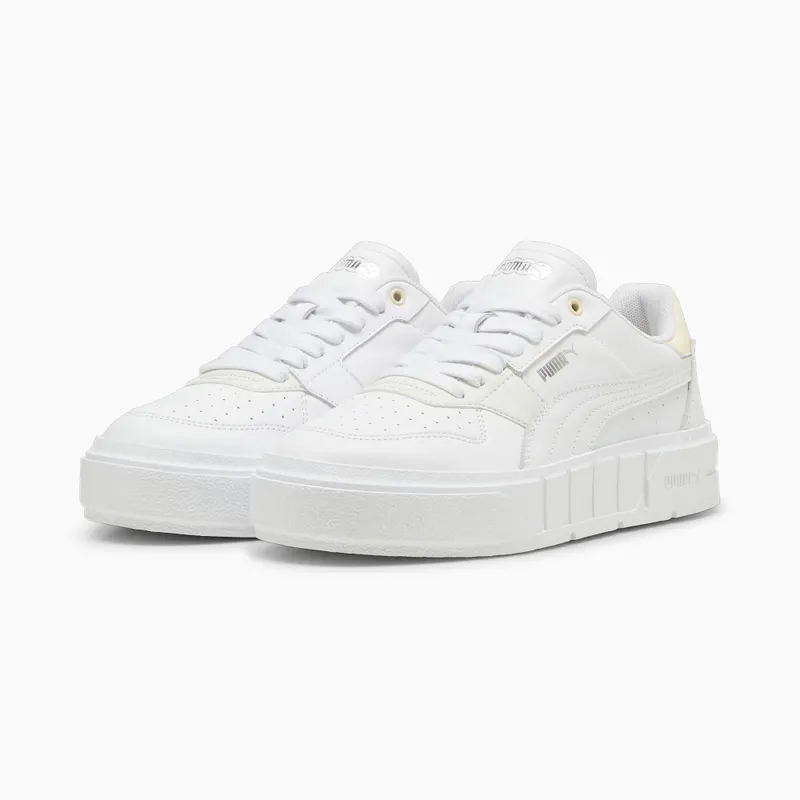 Puma Cali Court leren damessneakers Wit (393802-15)