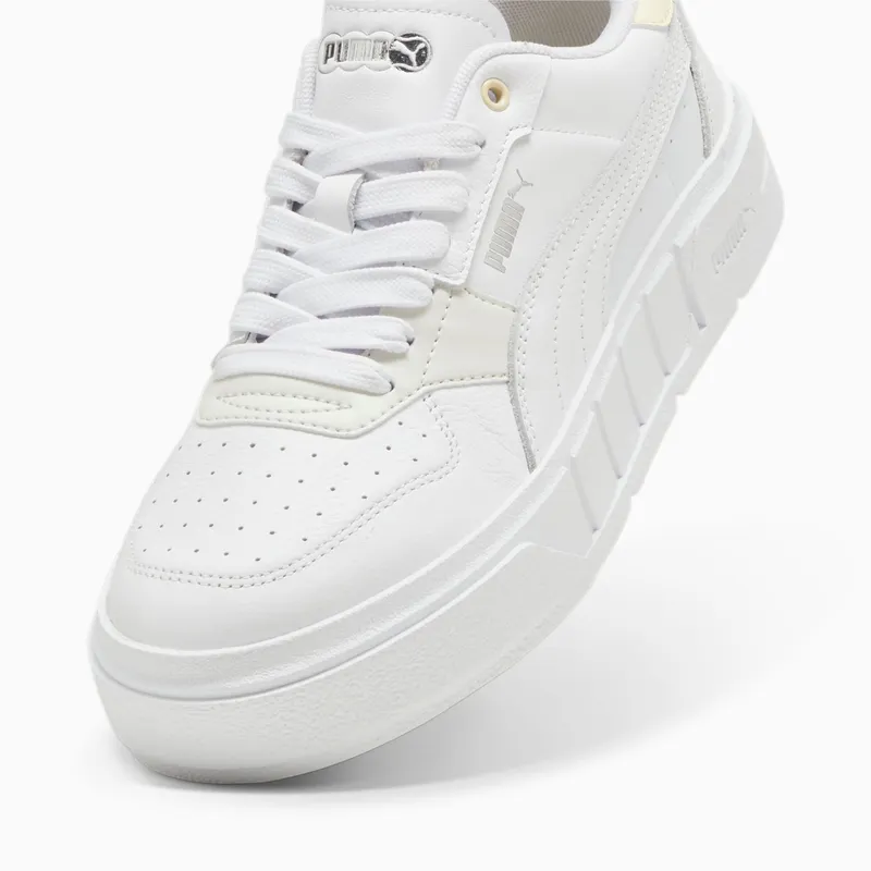 Puma Cali Court leren damessneakers Wit (393802-15)