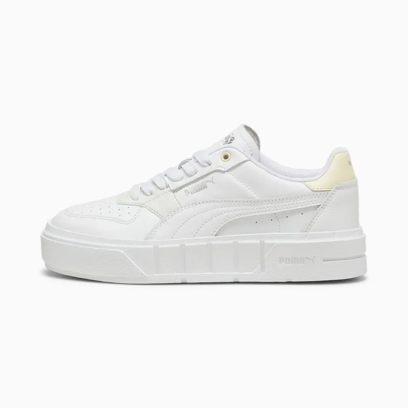 Puma Cali Court leren damessneakers Wit (393802-15)