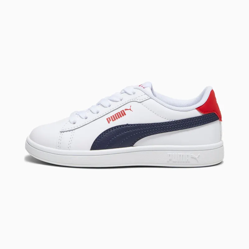 Puma Smash 3.0 L schoenen Wit/Blauw/Rood (392032-11)