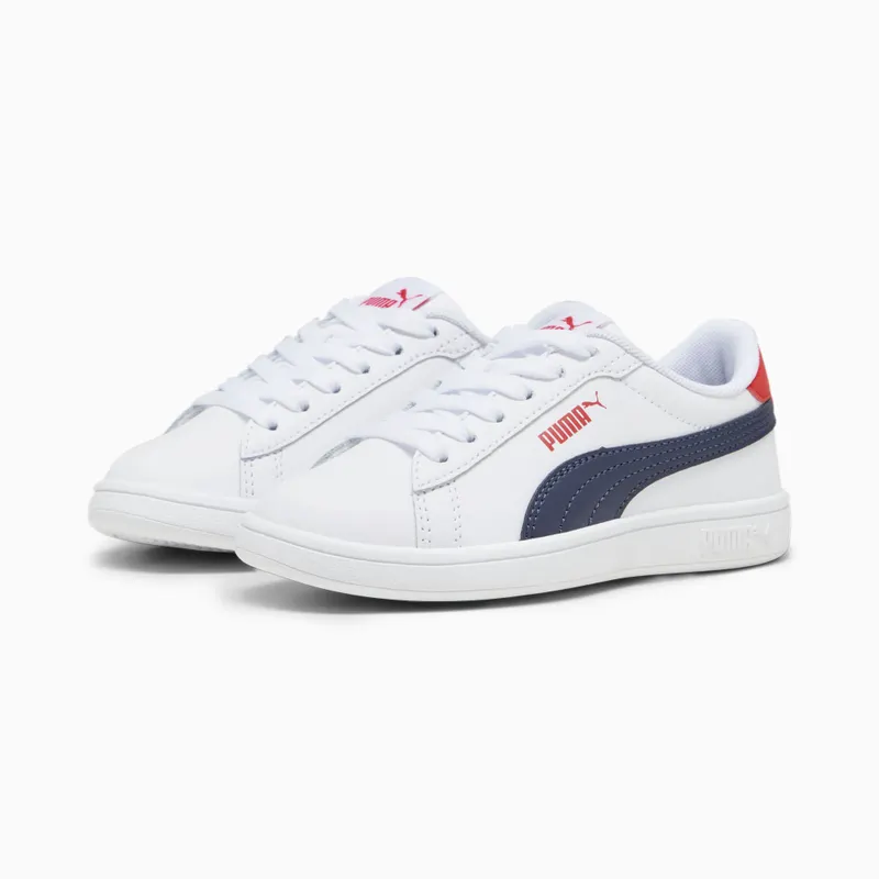 Puma Smash 3.0 L schoenen Wit/Blauw/Rood (392032-11)