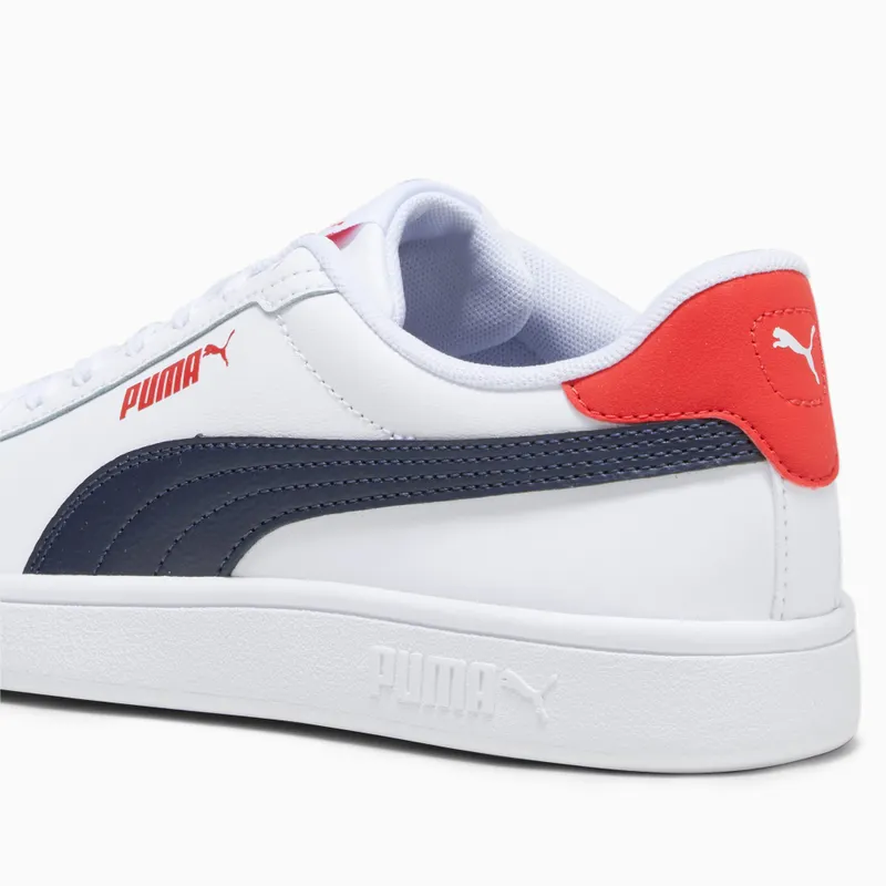 Puma Smash 3.0 leren Wit/Blauw/Rood (392031-11)
