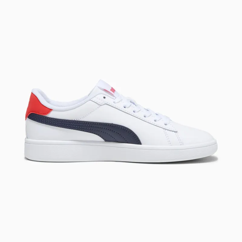 Puma Smash 3.0 leren Wit/Blauw/Rood (392031-11)