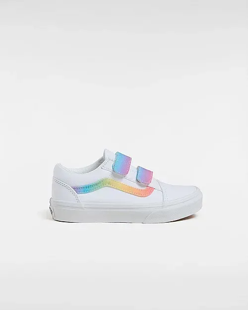 VANS Old Skool Kinderschoenen Met Klittenband Wit (VN000CYDAHP)