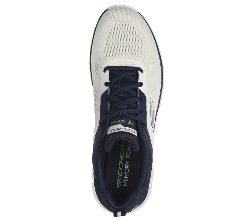 Skechers Track – Broader – Gebroken Wit / Marine (232698-OWNV)