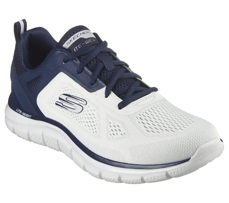 Skechers Track – Broader – Gebroken Wit / Marine (232698-OWNV)