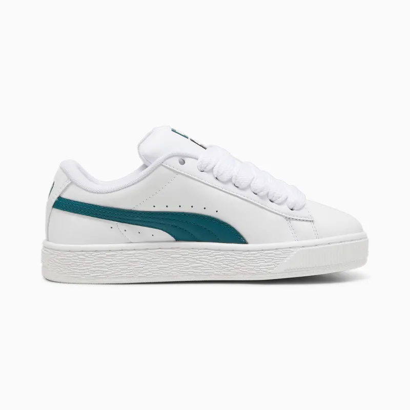 Puma Suede XL leren uniseks Wit/Groen (397255-09)