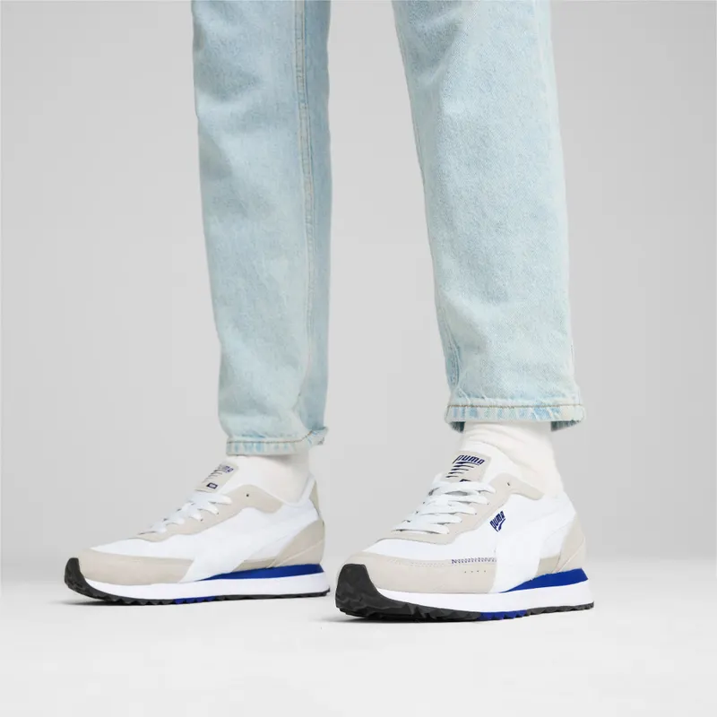 Puma Road Rider van suède Wit/Grijs (397377-13)