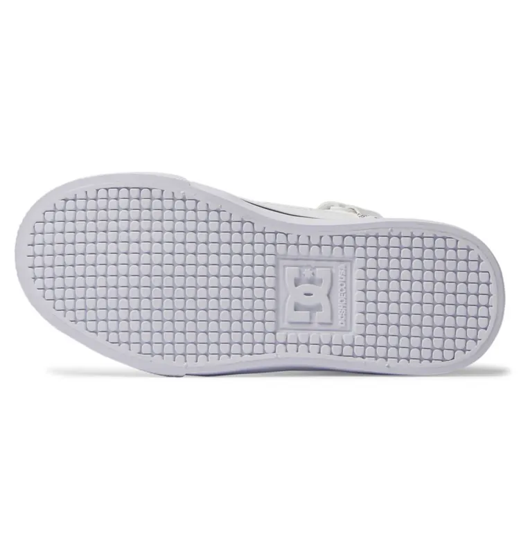DC Shoes Pure Hi SE white/white/black print (ADBS300329-WWI)