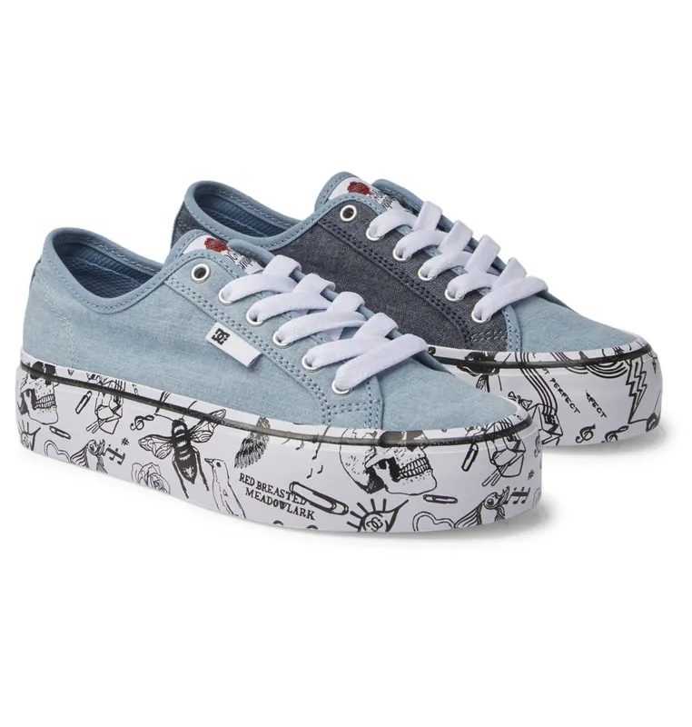 DC Shoes Manual Platform heather dark denim (ADJS300280-HDD)