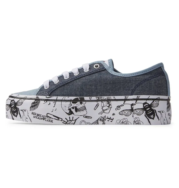 DC Shoes Manual Platform heather dark denim (ADJS300280-HDD)