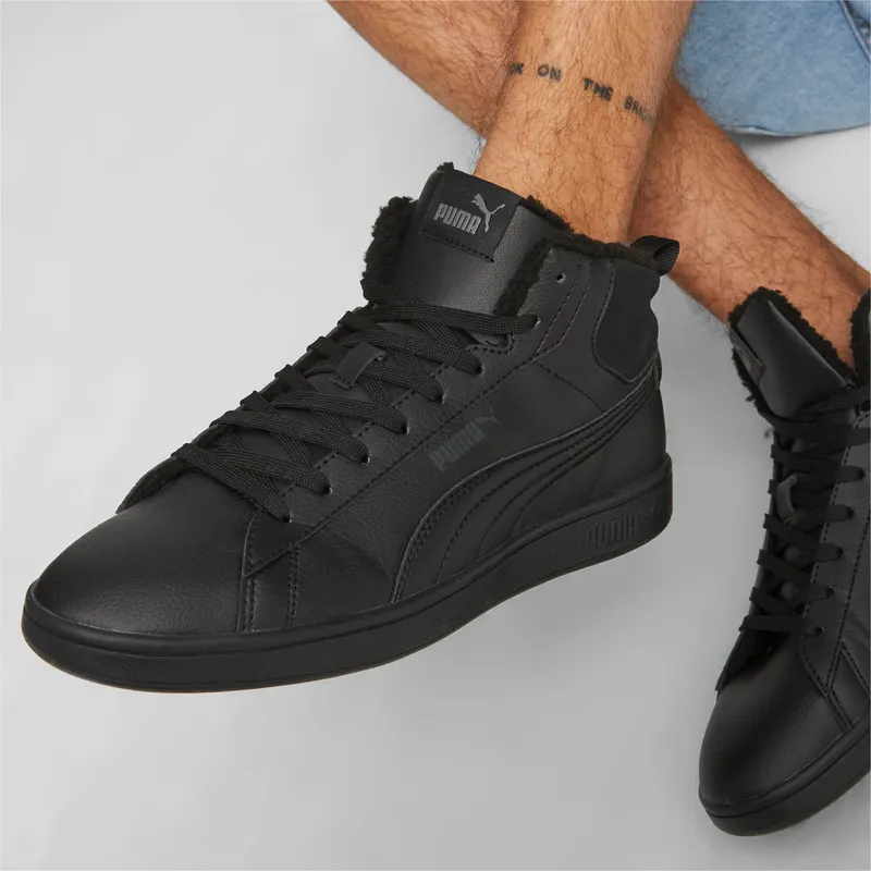 Puma Smash 3.0 Mid WTR Grijs/Zwart (392335-01)