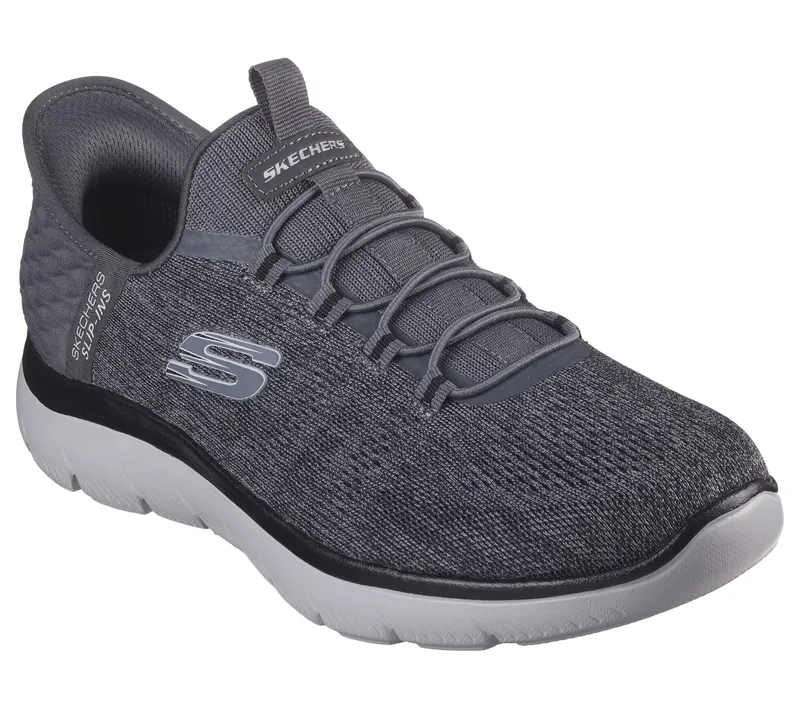Skechers Skechers Slip-ins: Summits – Key Pace – Houtskool / Zwart (232469-CCBK)