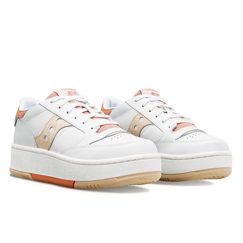 Saucony Jazz Court Platform White / Peach (S60773-2)