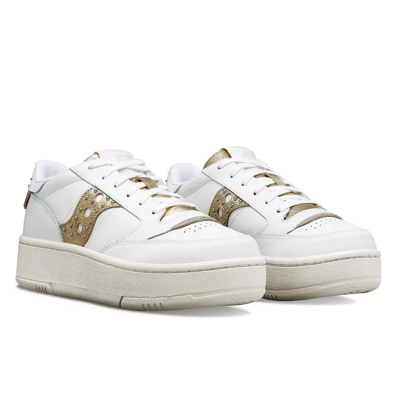 Saucony Jazz Court Platform Lux White / Gold (S60780-2)