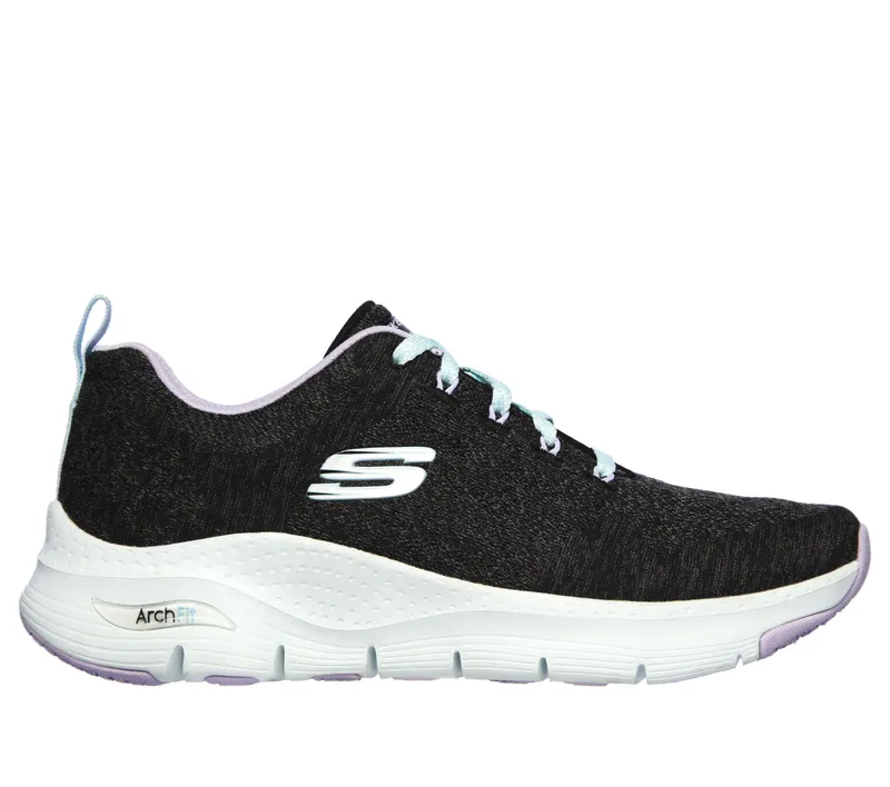 Skechers Skechers Arch Fit – Comfy Wave – Zwart / Lavendel (149414-BKLV)