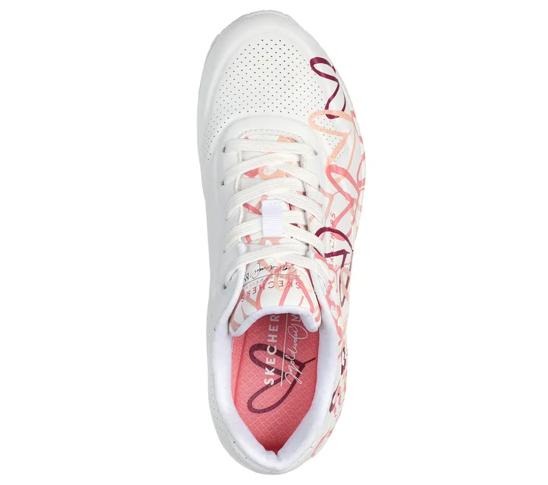 Skechers Skechers x JGoldcrown: Uno – Spread the Love – Wit / Koraal (155507-WCRL)