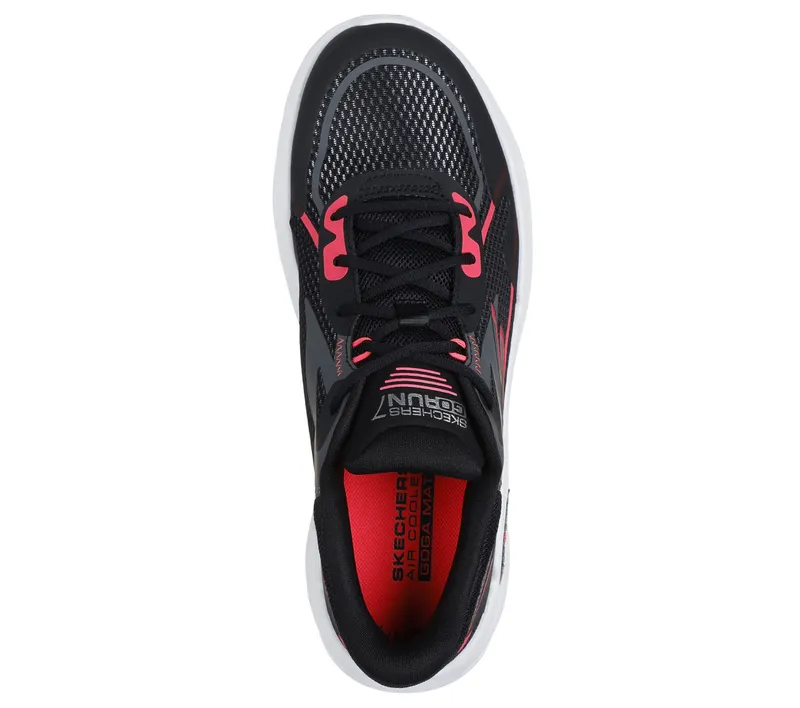 Skechers GO RUN 7.0 – Interval – Zwart / Heet Roze (129336-BKHP)