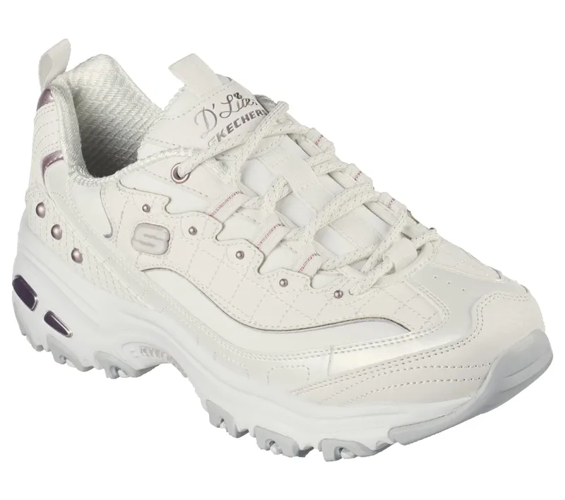 Skechers Skechers D’Lites – Wit / Lavendel (149267-WLV)