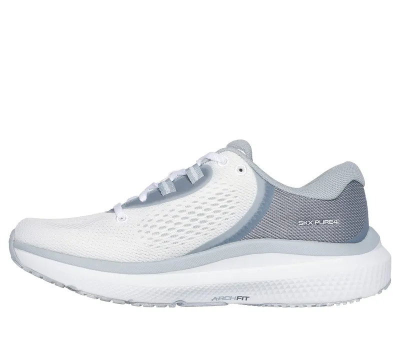Skechers GO RUN Pure 4 – Wit / Grijs (172082-WGY)