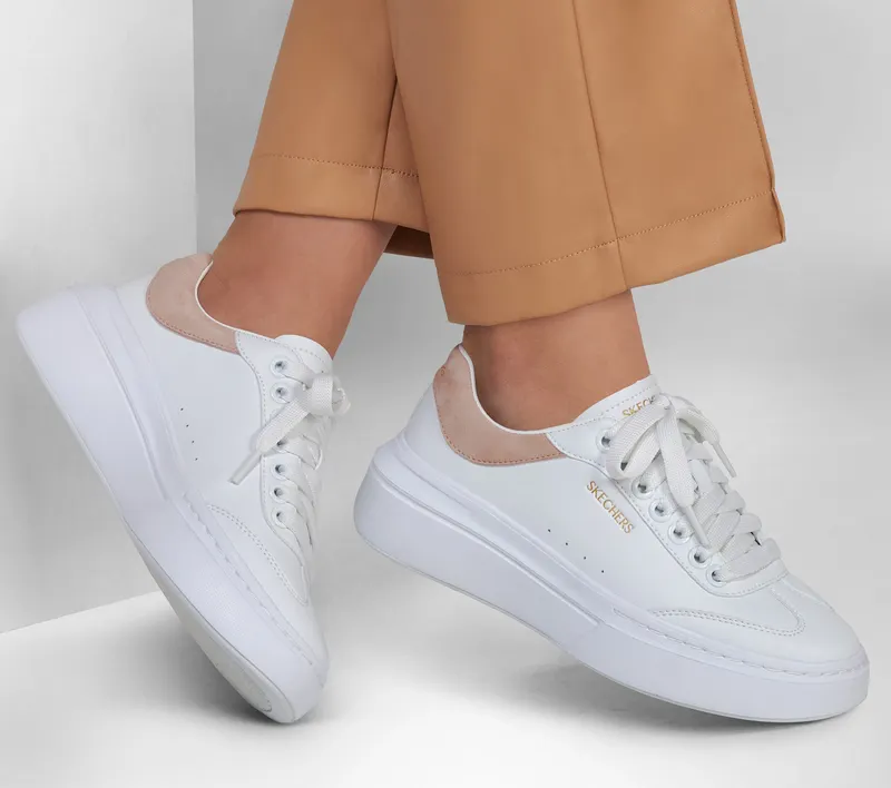 Skechers Cordova Classic – Wit / Roze (185060-WPK)