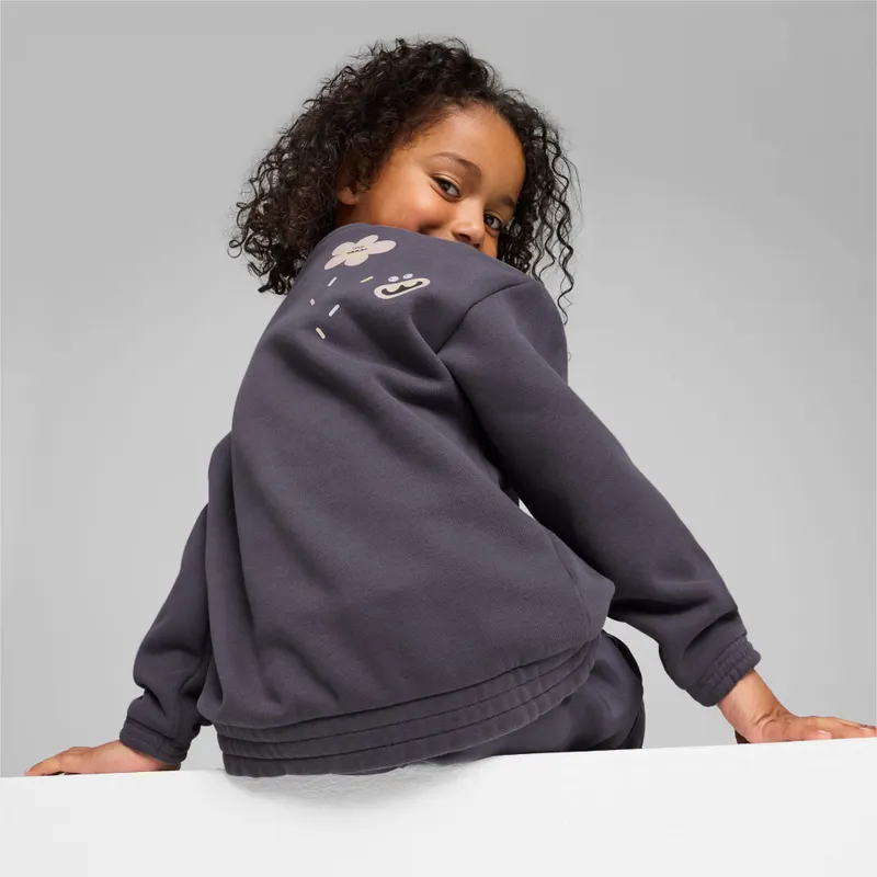 Puma x TROLLS grafische top met ronde hals Grijs (627384-69)