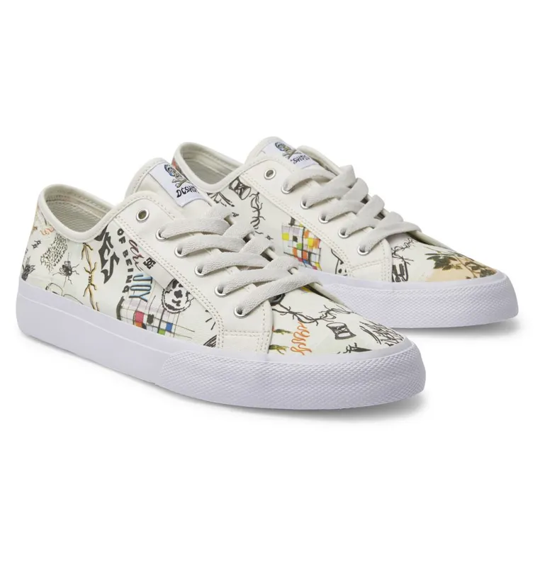 DC Shoes Manual Tx Se white/white print (ADYS300678-WW3)