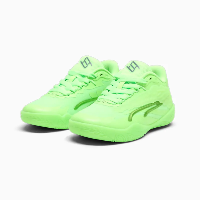 Puma Stewie 3 Team basketbalschoenen Groen/Grijs (380068-09)
