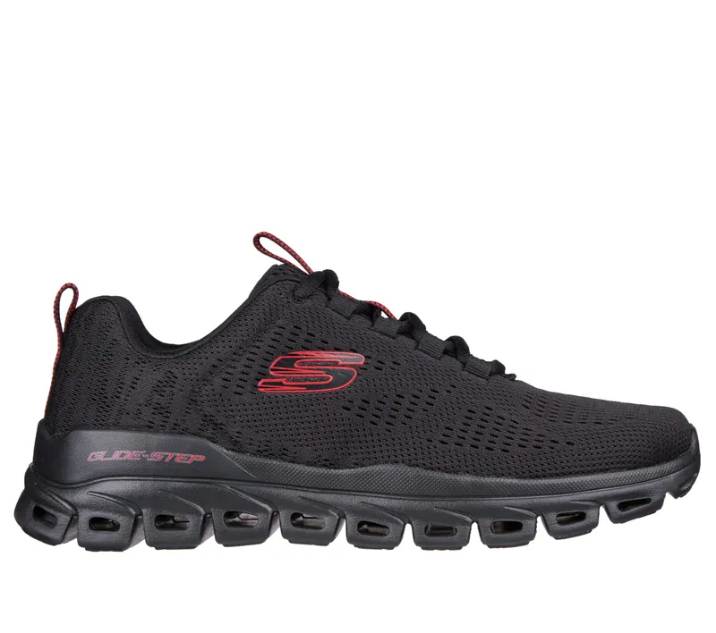 Skechers Glide-Step – Fasten Up – Zwart (232136-BBK)