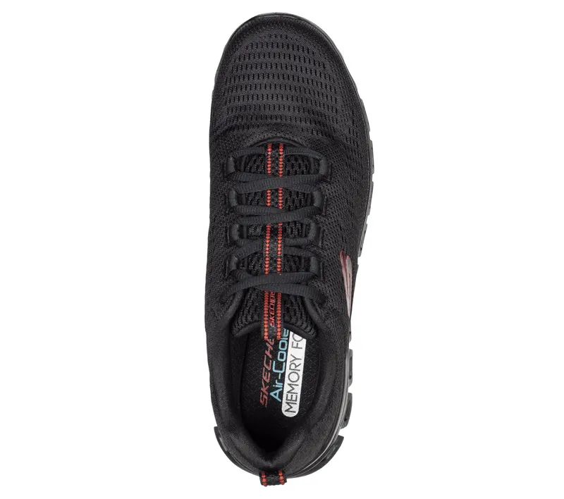 Skechers Glide-Step – Fasten Up – Zwart (232136-BBK)
