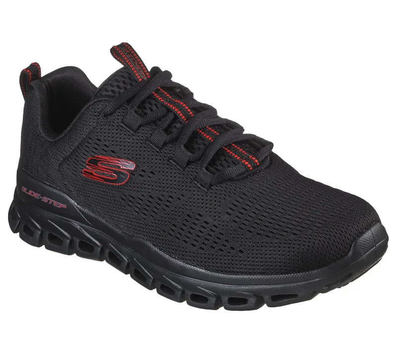 Skechers Glide-Step – Fasten Up – Zwart (232136-BBK)