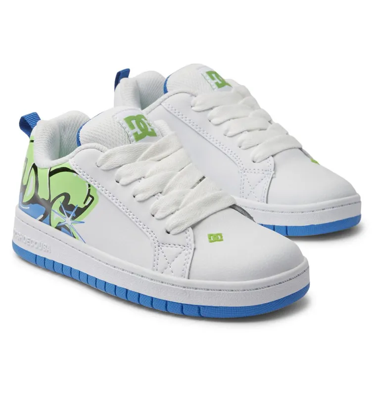 DC Shoes Court Graffik white/graffiti print (ADBS100207-WGF)