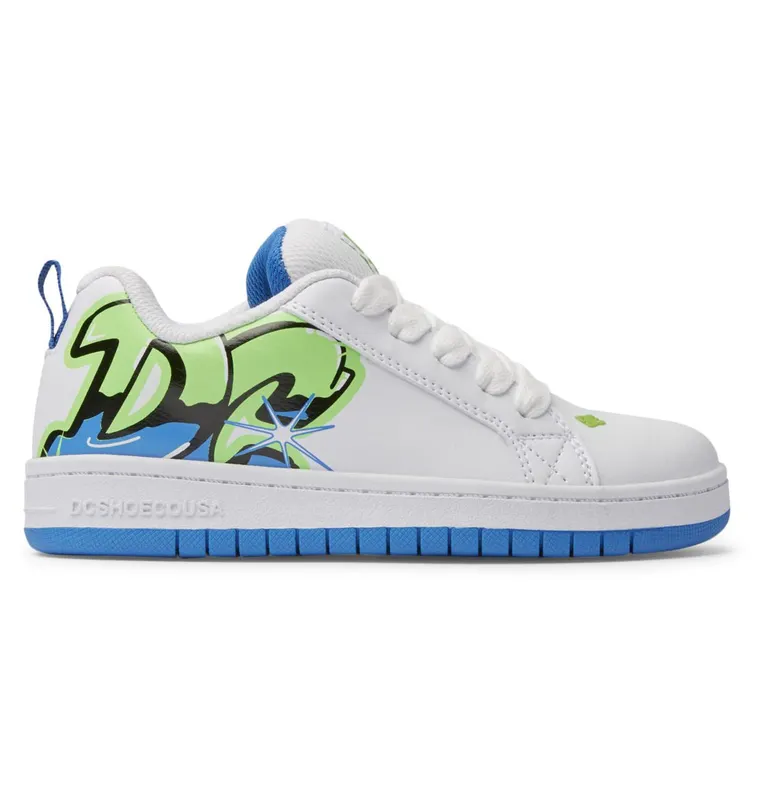 DC Shoes Court Graffik white/graffiti print (ADBS100207-WGF)