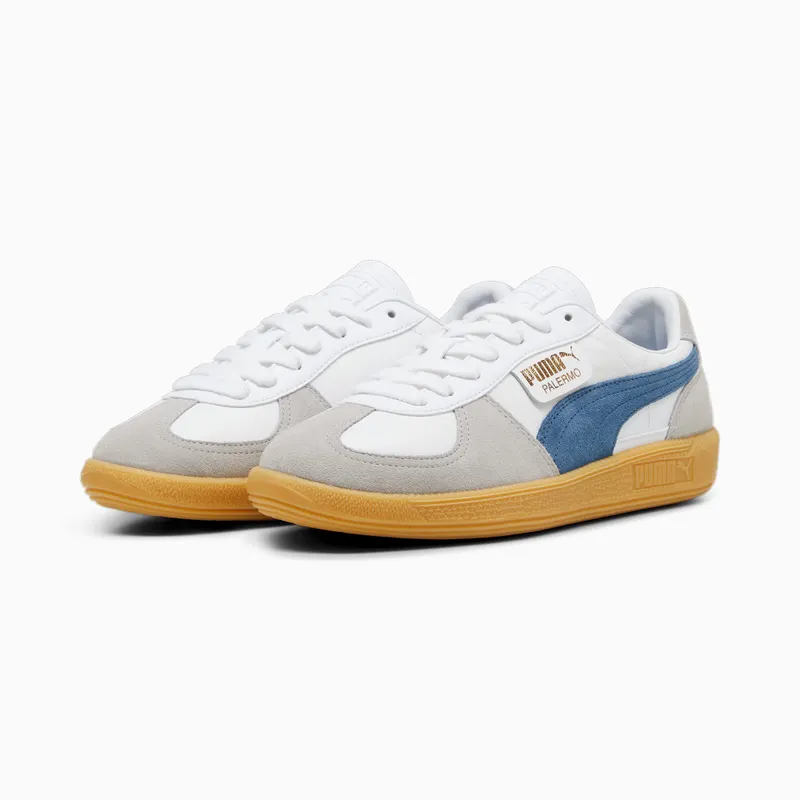 Puma Palermo leren uniseks Wit/Blauw (396464-14)