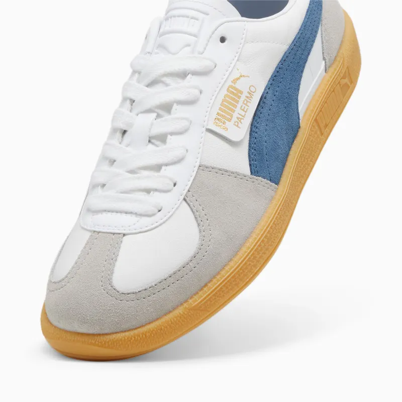 Puma Palermo leren uniseks Wit/Blauw (396464-14)