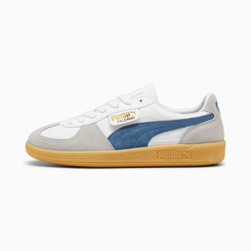 Puma Palermo leren uniseks Wit/Blauw (396464-14)