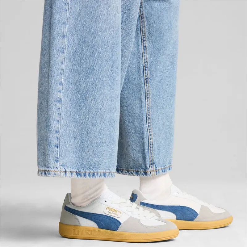 Puma Palermo leren uniseks Wit/Blauw (396464-14)