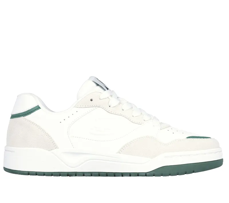 Skechers Koopa Court – Volley Low Varsity – Wit / Groente (183241-WGRN)